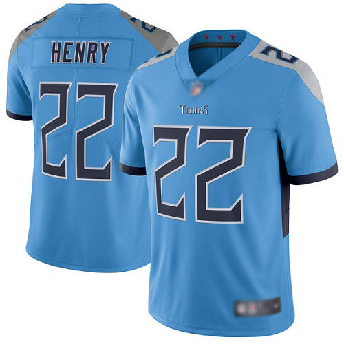 Men's Tennessee Titans #22 Derrick Henry Light Blue New 2018 Vapor Untouchable Limited Stitched Jersey